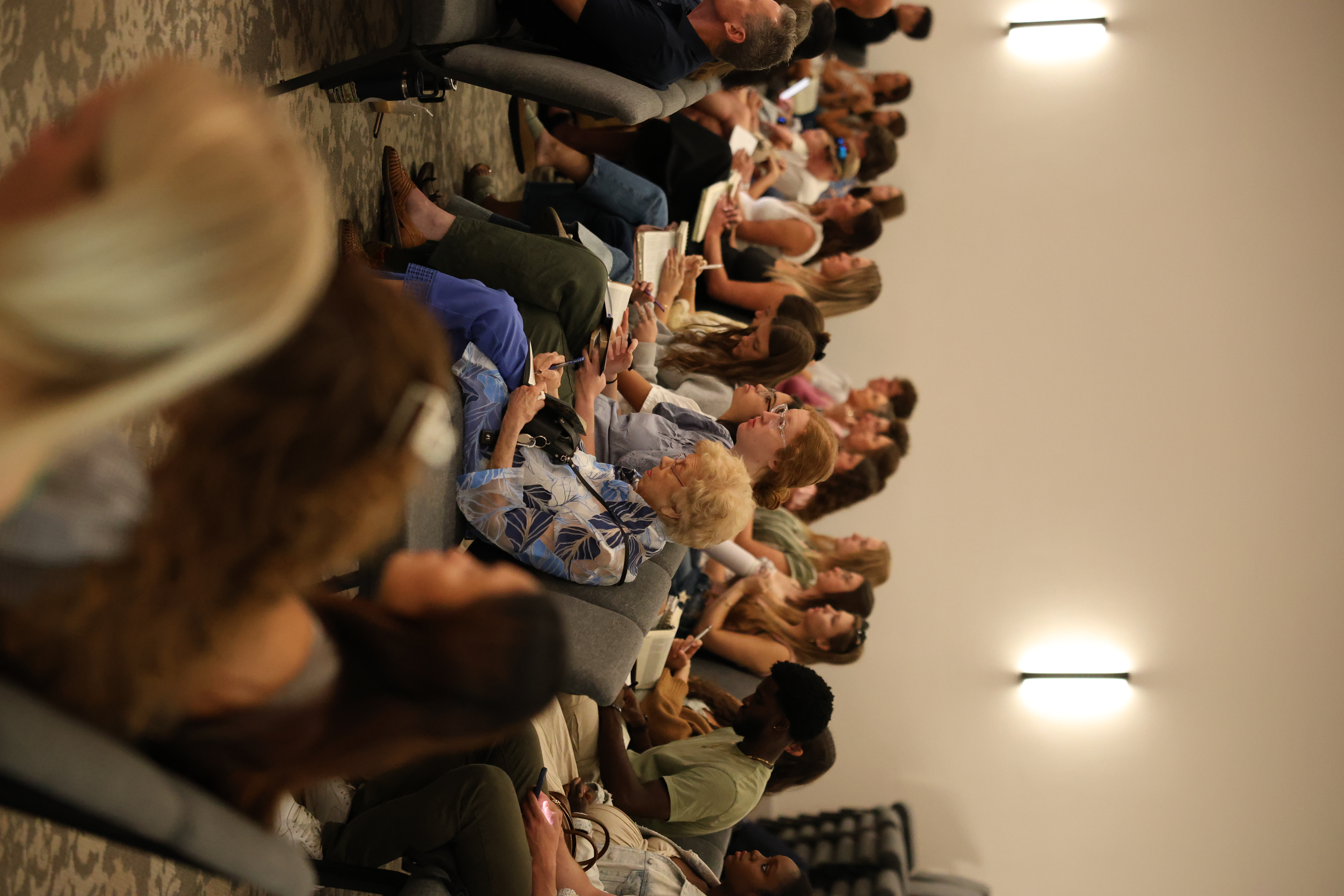 People of different generations gathered for a Sunday service at Salt Church