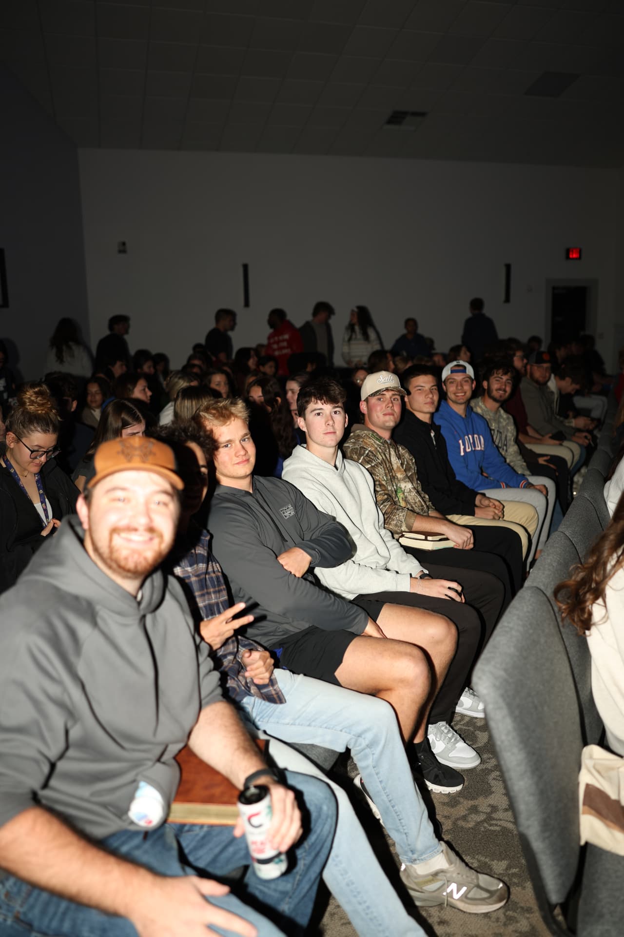 Rows of students seated together before a Salt Company gathering